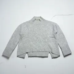 アパートバイローリーズ F ドルマンニット グレー ウール100% ショート丈