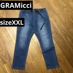 大きいサイズ＊GRAMICCI デニム ニューナローパンツ 青
