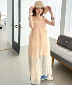 シアーシャーリングワンピースSET