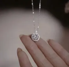 ジルコニア ネックレス 一粒ダイヤ 大粒 シルバー シルバー925 S925