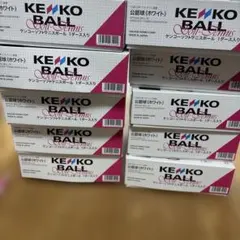 ソフトテニスKENKOボール白色の公認球 120球（10ダース分）カゴ入り