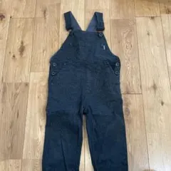 KAVU ブラックオーバーオール トポグラフィック