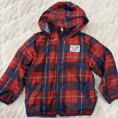 HOTB チェック柄 フード付きパーカー　赤