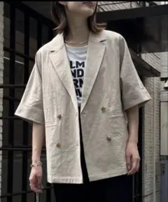 ジャケット リネン混 半袖 CIAOPANIC TYPYチャオパニックティピーのサムネイル