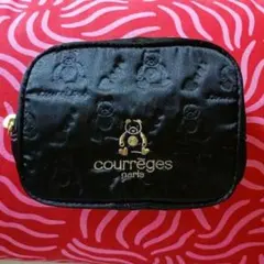 【未使用】クレージュ courreges クマ 型押し ティッシュポーチ 金刺繍のサムネイル