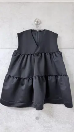 YOKO CHAN ヨーコチャン バックギャザー トップス 36 紺 ネイビー 