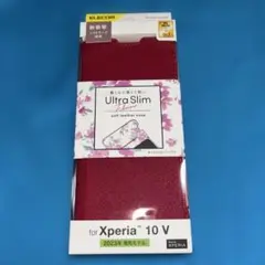 ELECOM Xperia 10 V 手帳型ソフトレザーケース 花柄ピンク