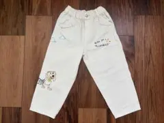 ZARA トイストーリー ツイル刺繍パンツ デニム ホワイト 110cmのサムネイル
