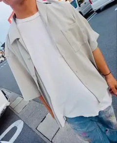 FREAK'S STORE 開襟シャツ ライトグレーのサムネイル