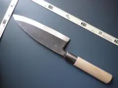 福岡　盛重鍛冶工場　盛重　和　三徳　165mm 包丁　白鋼　手打ち刃物　和包丁 福岡 盛重鍛冶工場 盛重 和 三徳 165mm 包丁 白鋼 手打ち刃物 和包丁