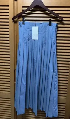 新品タグ付　ZARA コットンプリーツスカート　ザラ