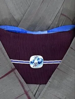 帯留め　七宝焼き　葡萄