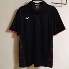 YONEX ポロシャツ 黒/ピンク 半袖　ユニフォーム　テニス　バドミントン
