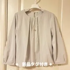 【新品タグ付き】しまむら 綺麗めブラウス ネックレス付き