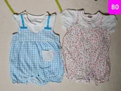 80サイズ ロンパース　カバーオール　まとめ売り