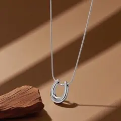 n*i様 【新品】ホースシューネックレス　馬蹄　シルバー　ステンレススチール