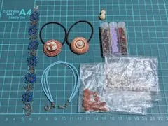 手芸用のビーズ 10点セット アクセサリー 材料 資材 素材 パールビーズ