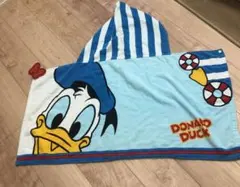 ドナルドダック フード付きタオル
