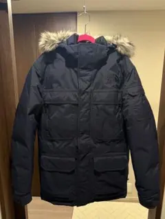 訳あり美品 メンズ ノースフェイス ダウンジャケット ネイビー