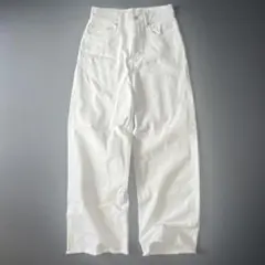 現行品✨美品✨ユナイテッドアローズ　カットオフデニムパンツ　ワイド　38のサムネイル