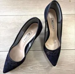 DIANAレースパンプス 22.5cm ポインテッドトゥ フォーマル セレモニー