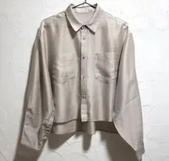 ✨美品✨シアーシャツ　長袖　ベージュのサムネイル