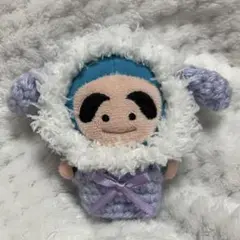 ほわぬい　8cm 着ぐるみ　耳付き　冬の洋服　忍たま　ぬい服　編み物　うさぎ　犬