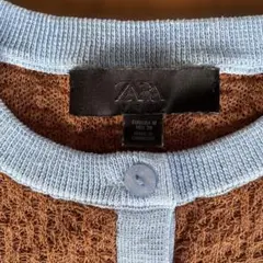 ZARA ボタン付きカーディガン EUR M