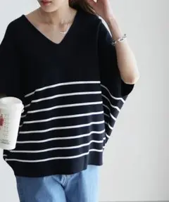 (L03531) ハグユー HUG.U ゆるコクーンニットトップスのサムネイル