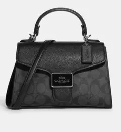 COACH ブラック/グレー2wayハンドバッグ. ショルダーバッグ