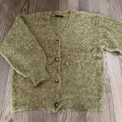Lugnoncure オリーブグリーン カーディガン