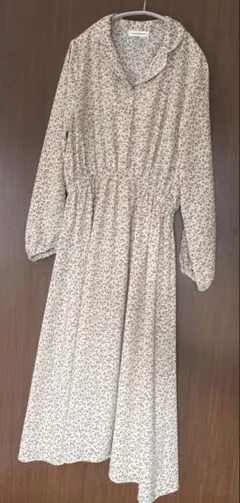 natural couture 小花柄開襟ワンピース