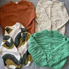 ❃ザラキッズ トレーナー＆ニット 4着セット❃