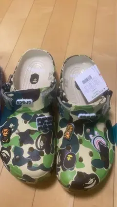 A BATHING APE x Crocs サボサンダル ブルーカモ 23cm - メルカリ