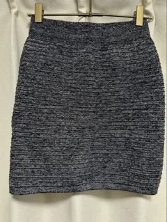 タイトスカート 黒とグレーのミックス