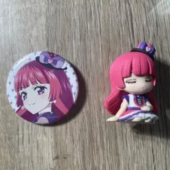アイカツ！×プリパラ あそーと 缶バッチ 肩ズン 北条そふぃ そふぃ