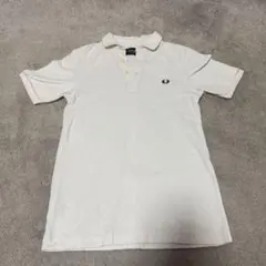 FRED PERRY ホワイト ポロシャツ スリムフィット XS