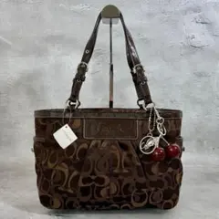 COACH Y2K Signature Turnlock Tote Bag