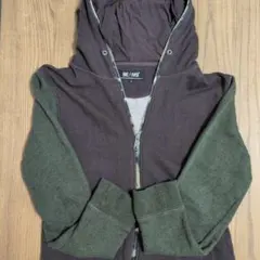 BEAMS ビームス ジップアップパーカー ブラウン×グリーン S