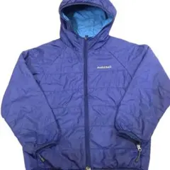 【mont-bell 】リバーシブルフード付き中綿コート 紫130