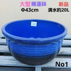 新品　特大　∅51　陶器　睡蓮鉢　メダカ鉢　難有　ヒスイグリーン　青＆緑　LLB 新品 特大 ∅51 陶器 睡蓮鉢 メダカ鉢 難有 ヒスイグリーン 青＆緑 LLB