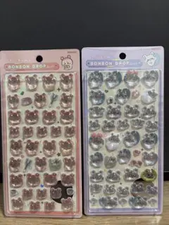 ボンボンドロップシール　ちいかわ　モモンガ　カニ古本屋　２枚セット　新品　正規品