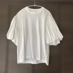 noir kei ninomiya パフスリーブ Tシャツ ホワイト S