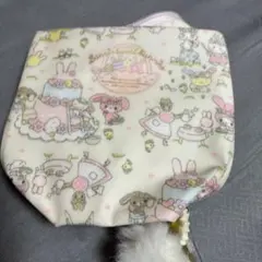 サンリオ。訳ありぼんぼんりぼんちゃん達がいるポーチ