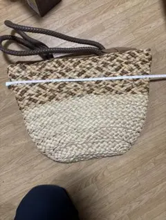 かごバッグ トートバッグ ハンドバッグ ラフィア風 ブラウン ベージュ