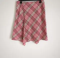 BURBERRY BLUE LABEL　アシンメトリースカート　ノバチェック