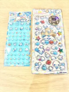 あ*ん様 あわわちゃん　ドロップブロックシール　ジュエルプチドロップシール　2枚