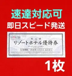共立メンテナンス 共立リゾートホテル優待券 1枚⭐️　E①　12月31日までのサムネイル
