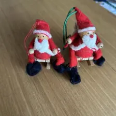 サンタクロース飾り 2体セット