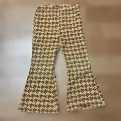 semon apartment 千鳥格子柄 フレアパンツ 90サイズ